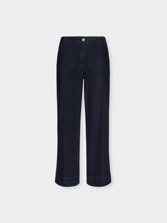 Cropped tailored jeans
