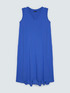 Robe longue avec d&eacute;collet&eacute; en V image number 4