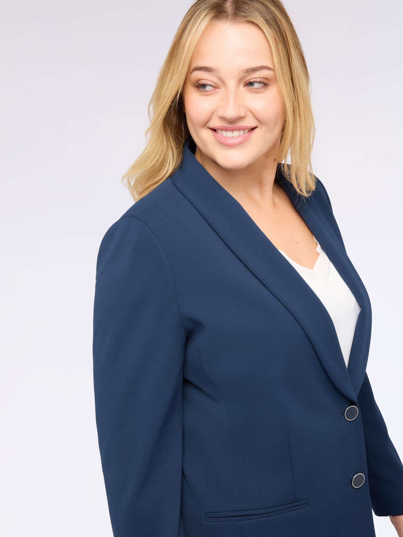 Taillierter Blazer aus Stretchstoff image number 3