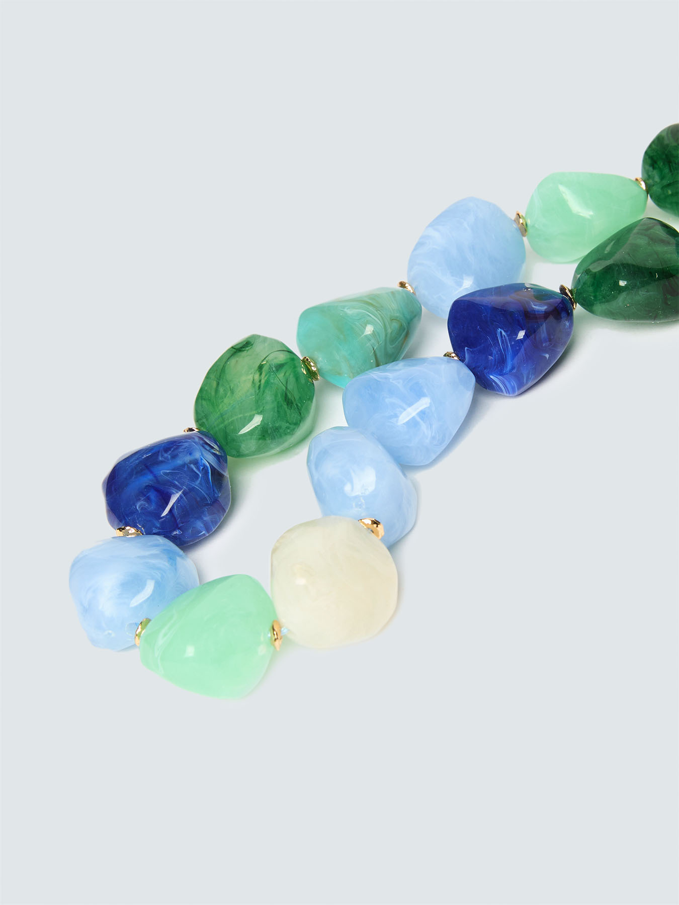 Multicolor stone necklace image number 2