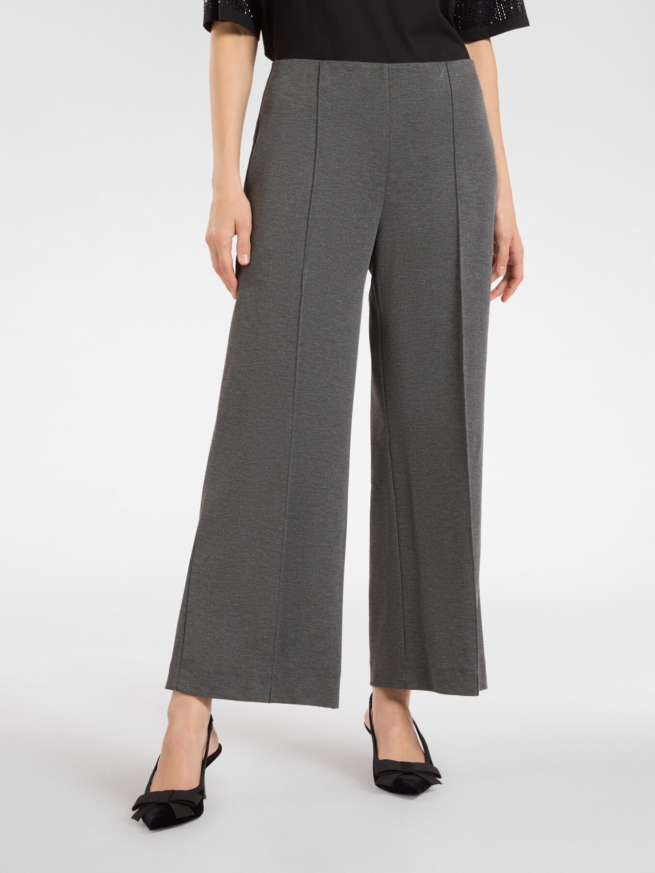 Jersey pull-on trousers image number 2