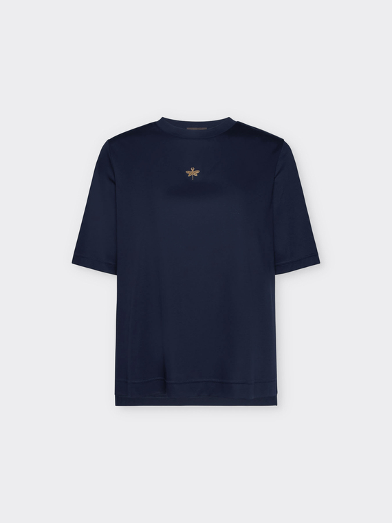 T-shirt avec petite libellule en strass