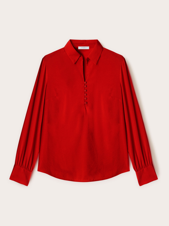 Blusa con colletto