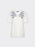 T-shirt with floral embroidery image number 4