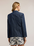 Blazer cu un r&acirc;nd de nasturi din chambray image number 1