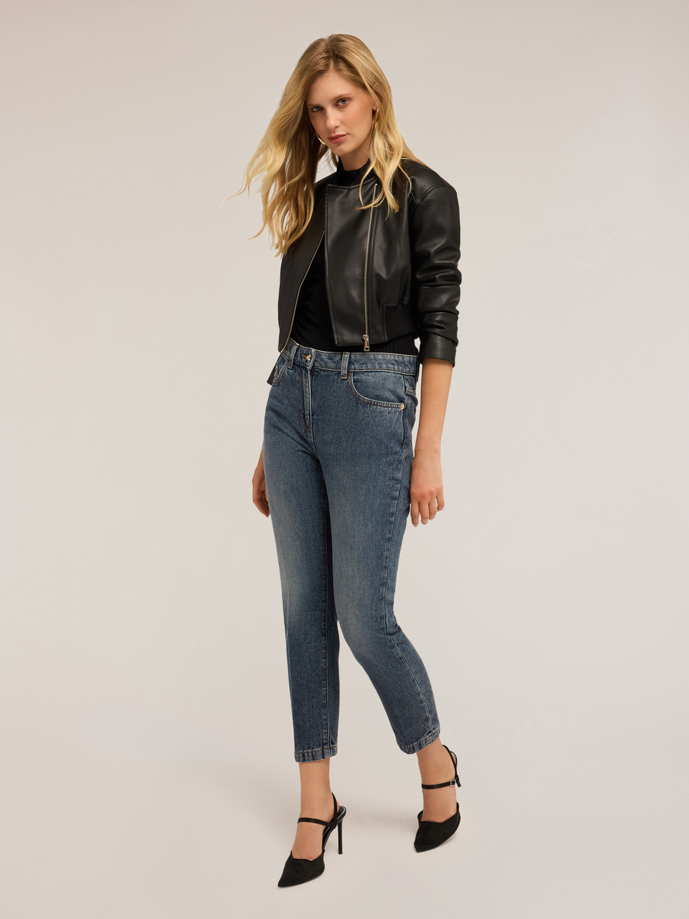 Blouson biker court image number 2