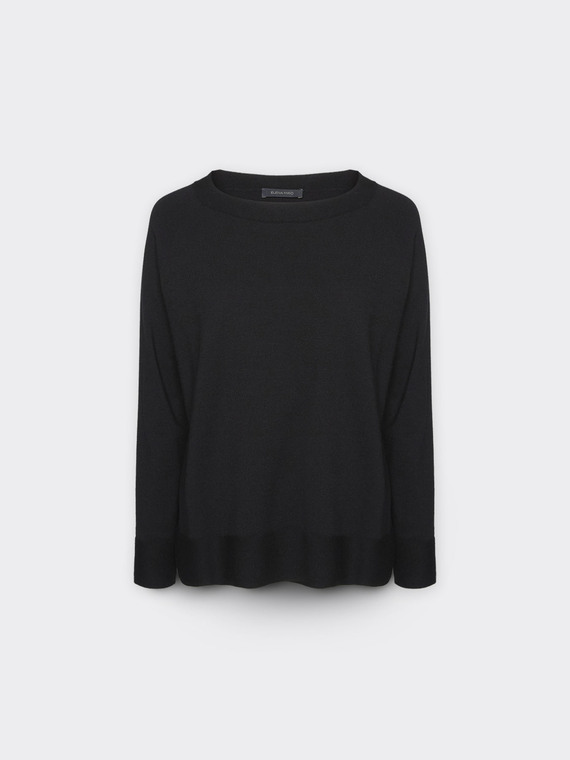 Pull avec col bateau