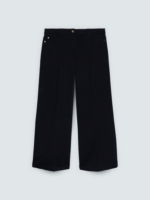 &Tau;&zeta;&iota;&nu; Wide Leg &pi;&lambda;ύ&sigma;&iota;&mu;&omicron; total black