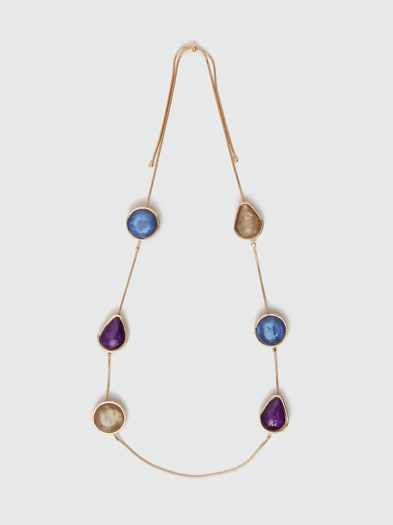 Collar con colgantes y cadena fina