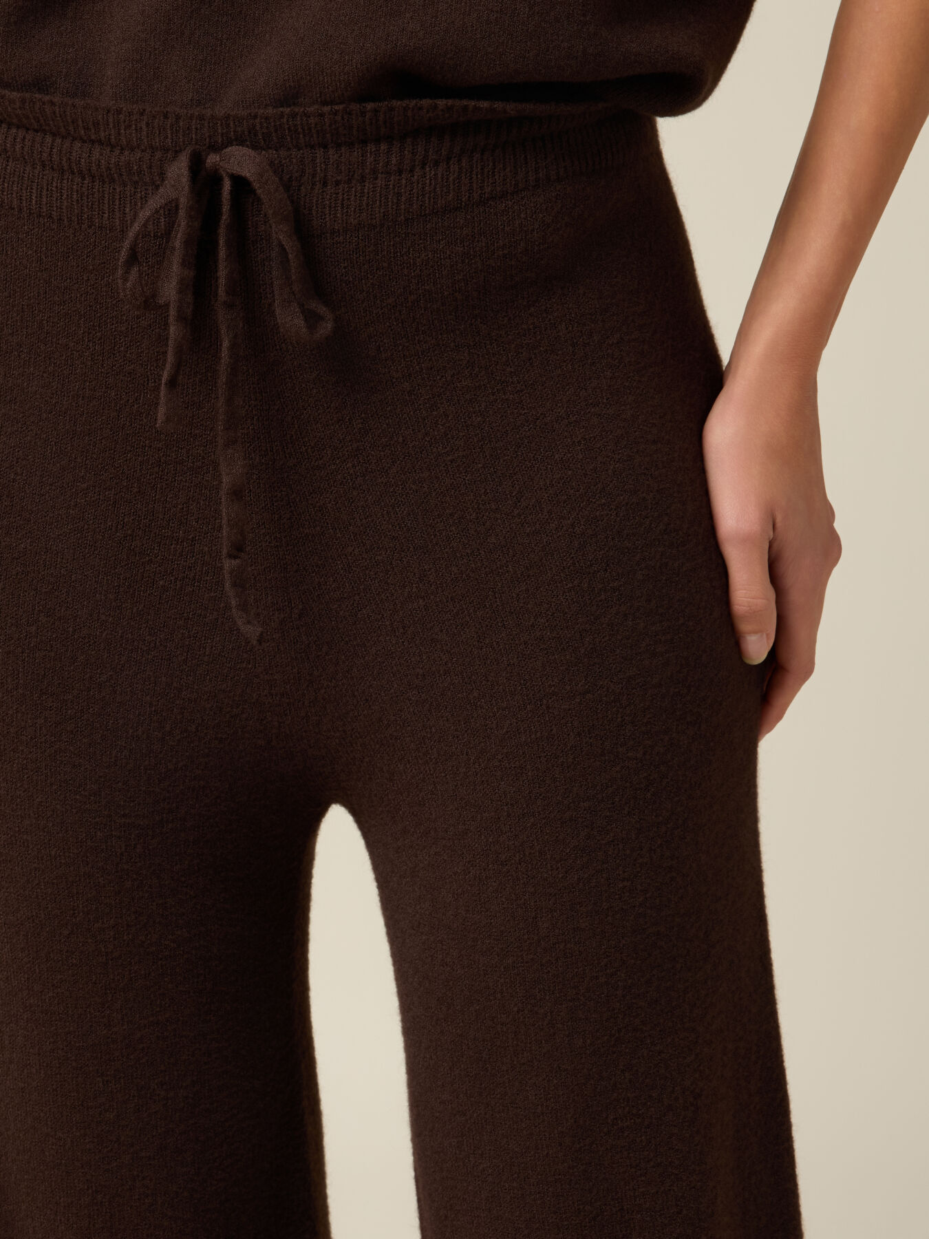 Pantaloni palazzo in maglia image number 2