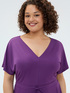 Pretty jersey dress with drawstring waist image number 5