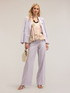 Linen blend lyocell palazzo trousers image number 0