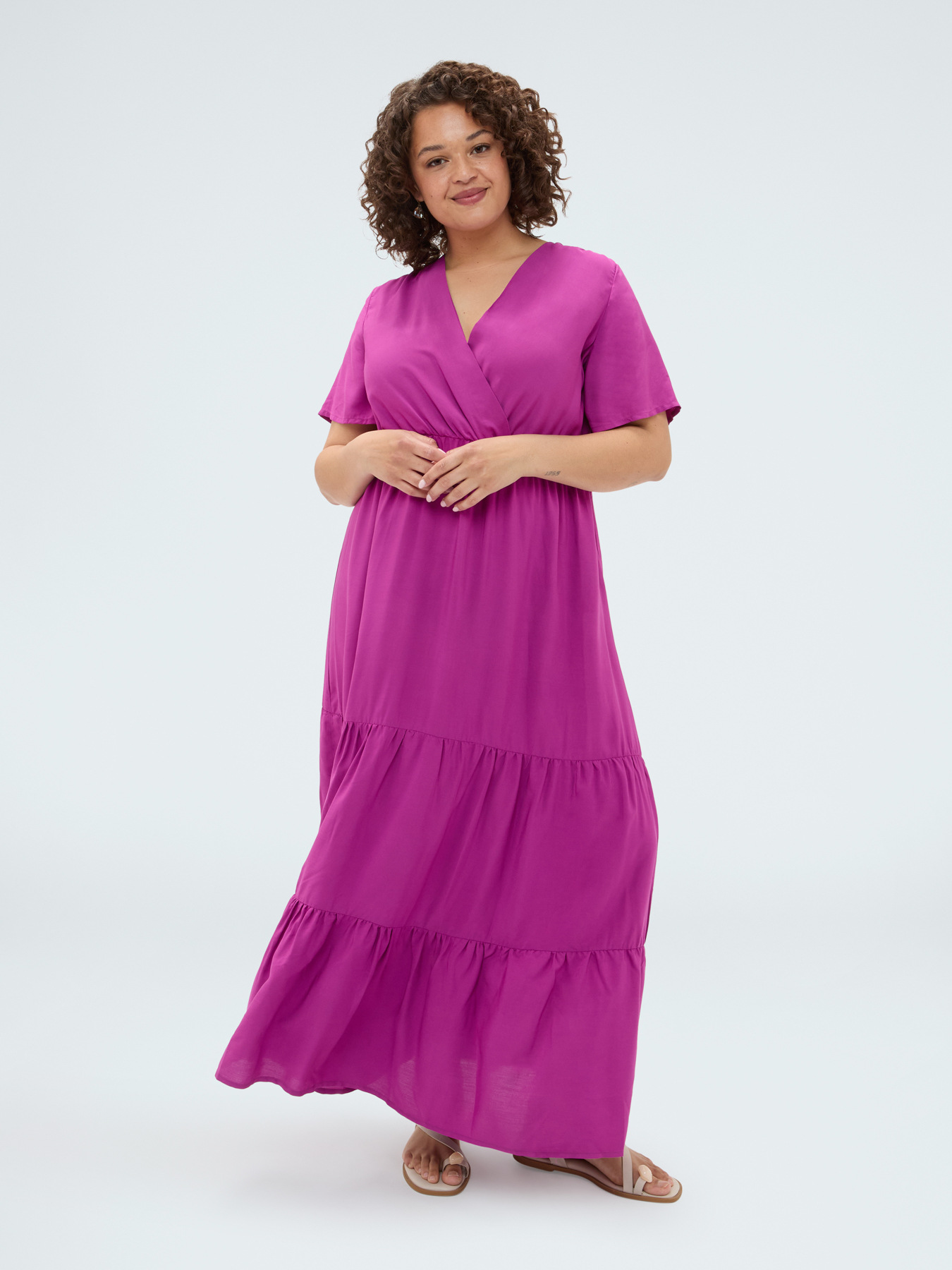 Long Smile viscose dress image number 2