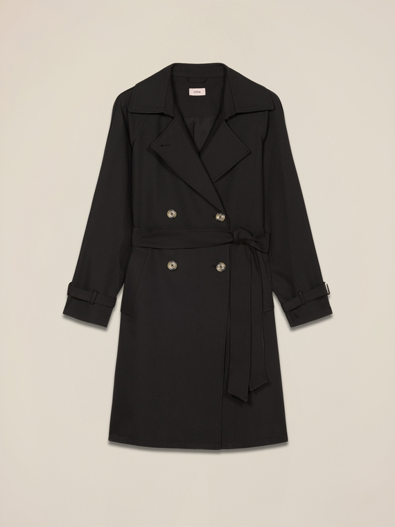 Double-breasted trench coat
