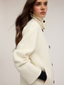 Manteau kimono en drap de laine mélangée image number 3