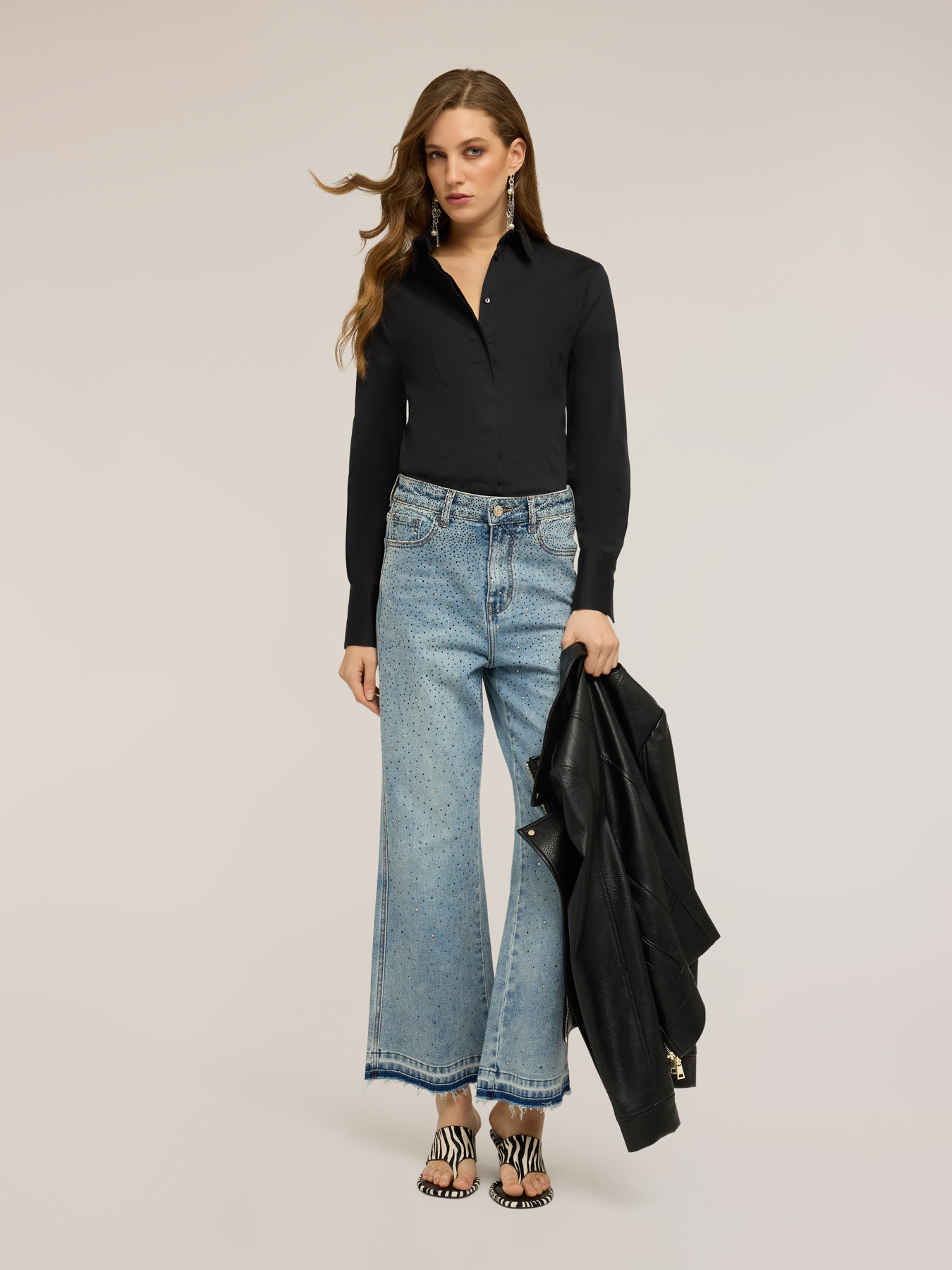 Cotton poplin shirt image number 0