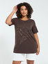 T-shirt in cotone con hotfix motivo zebrato image number 0