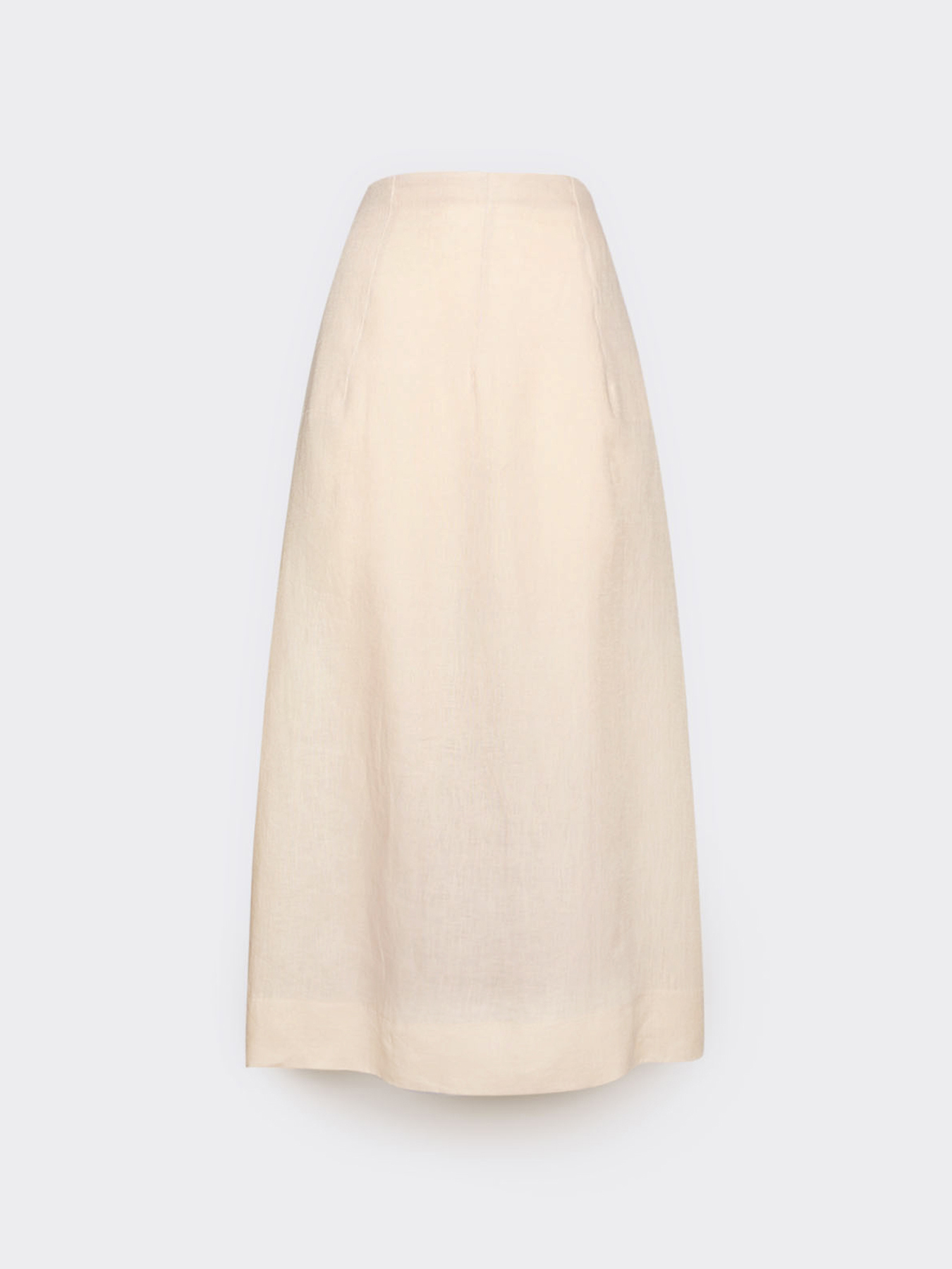 A-line linen skirt image number 4
