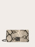 Wallet Bag in tessuto spalmato stampa pitone image number 0