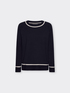 Maglia rigata misto viscosa image number 4