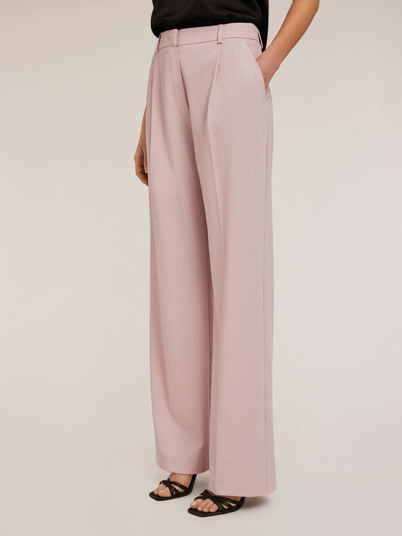 Pantaloni palazzo con pieghe