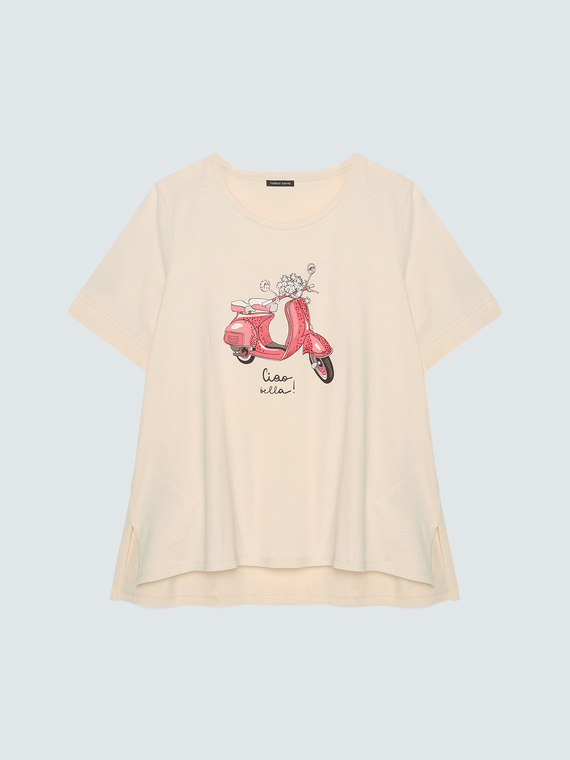 Cotton t-shirt with print