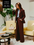 Palazzo pants in viscose blend flannel image number 0