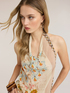 Top asimetric cu imprimeu floral image number 3