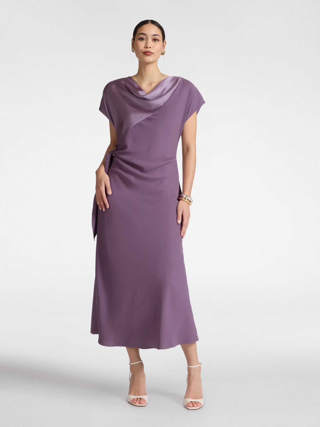 Abito lungo con nodo laterale image number 2