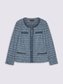 Bouclé fabric jacket with beads image number 4