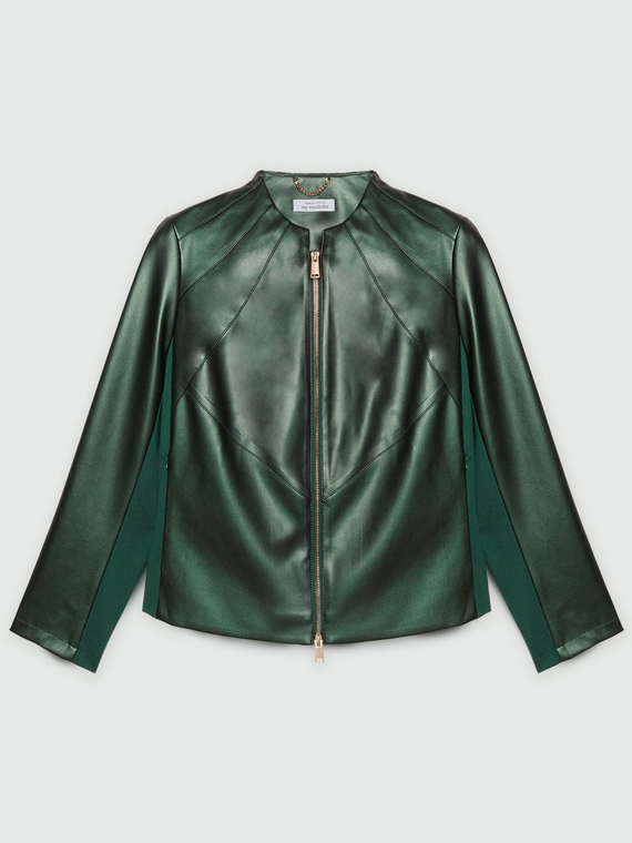 Bikerjacke aus laminiertem Stoff