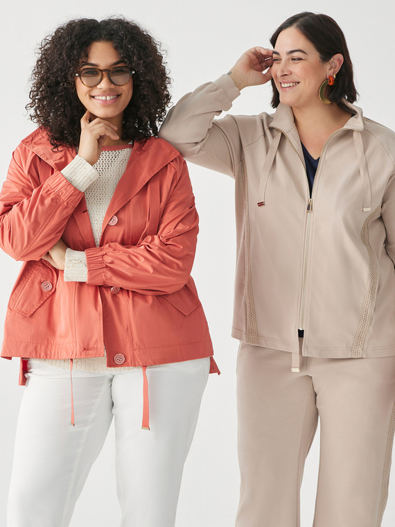 Papayafarbener Parka