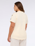 Cotton jersey T-shirt with animal print sequins image number 1