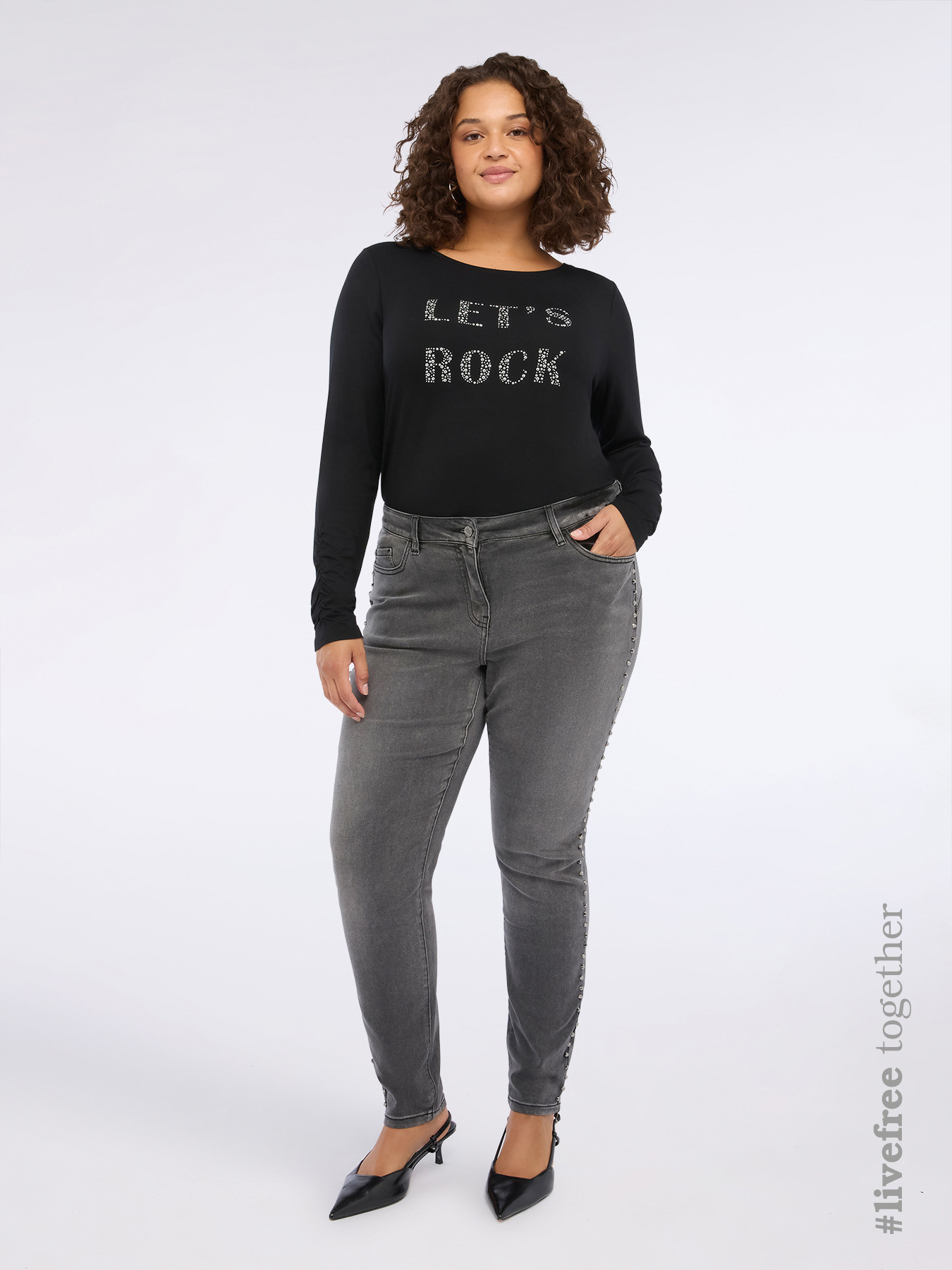 Jean skinny à clous image number 0