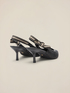 Woven slingback pumps image number 3