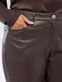 Gerade geschnittene Hose aus beschichtetem Stoff image number 3