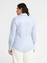 Camicia a righe tempestata di strass image number 1