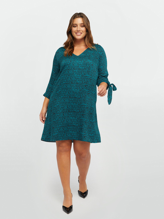 Robe imprimée avec nœuds