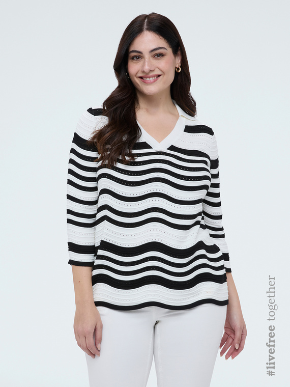 Maglia con colletto polo