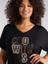 Maxi-T-Shirt mit Schriftzug image number 3
