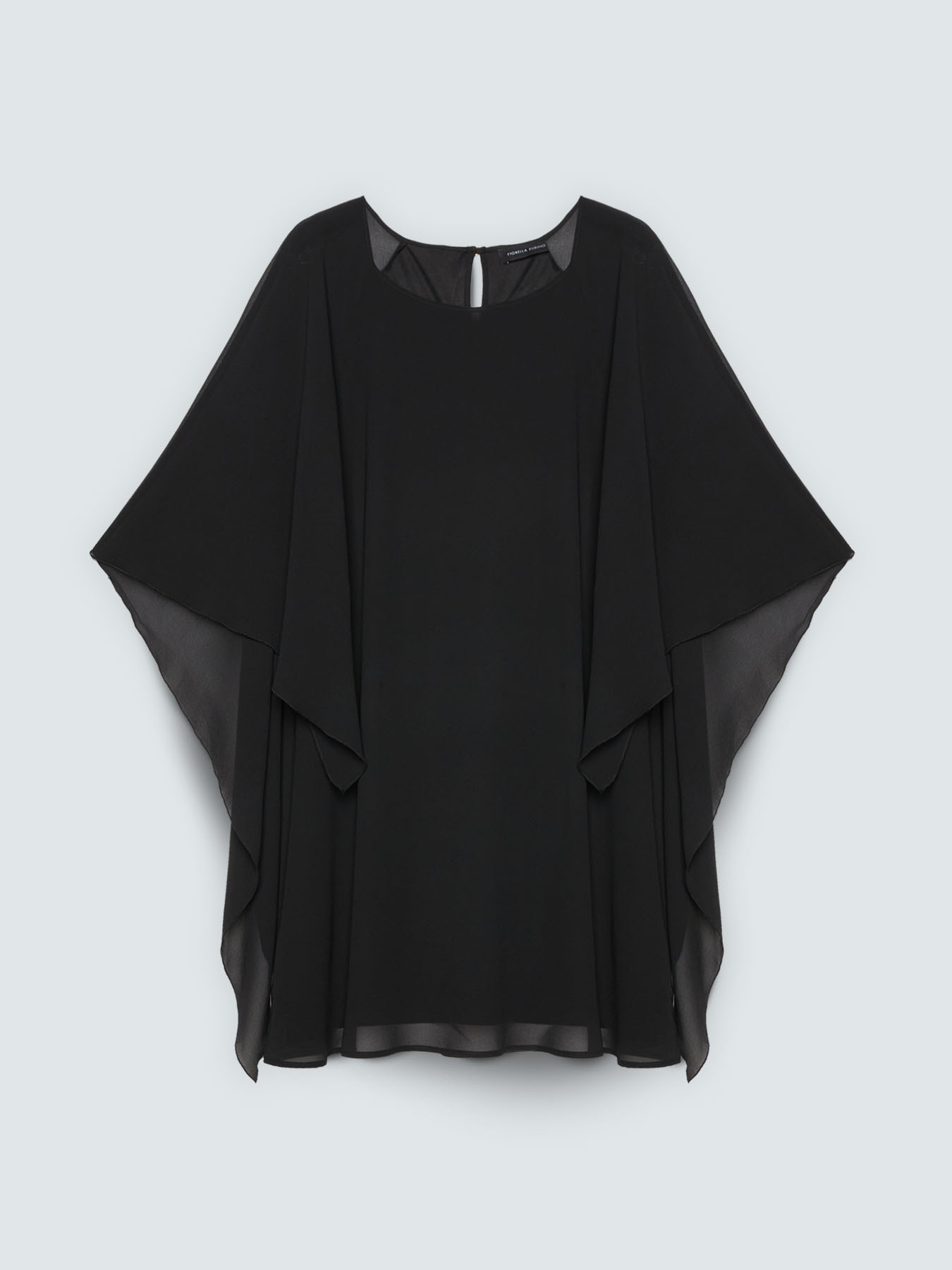 Robe en georgette avec manches kimono maxi image number 1