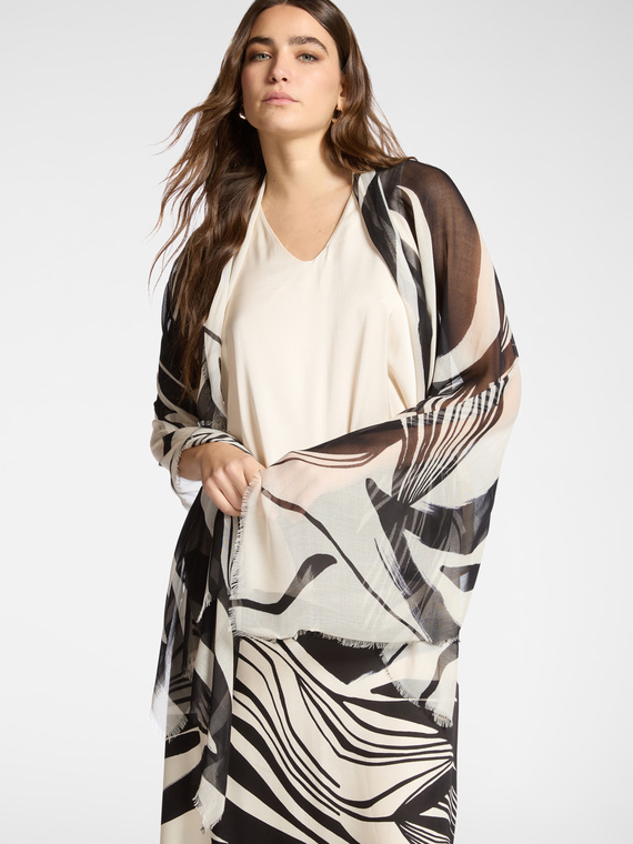 Foulard en modal imprim&eacute;