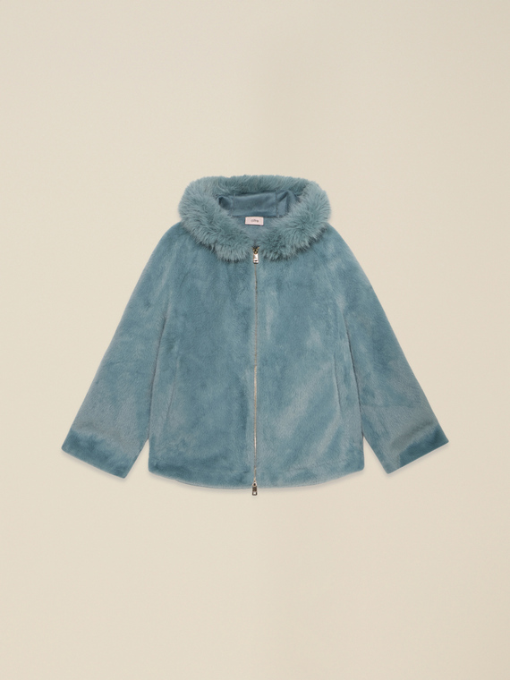 Kurzer Parka mit Kapuze