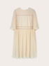 Robe brodée avec détails plissés image number 4