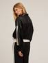 Bomber bimaterico con bande laterali image number 1