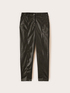 Slim fit trousers in coated fabric image number 4