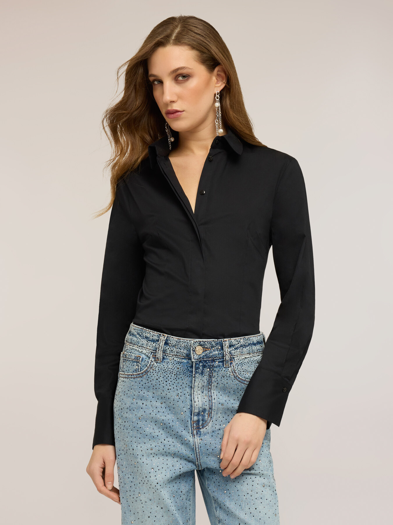 Cotton poplin shirt image number 2