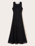 Robe longue en broderie anglaise avec d&eacute;collet&eacute; dos image number 4