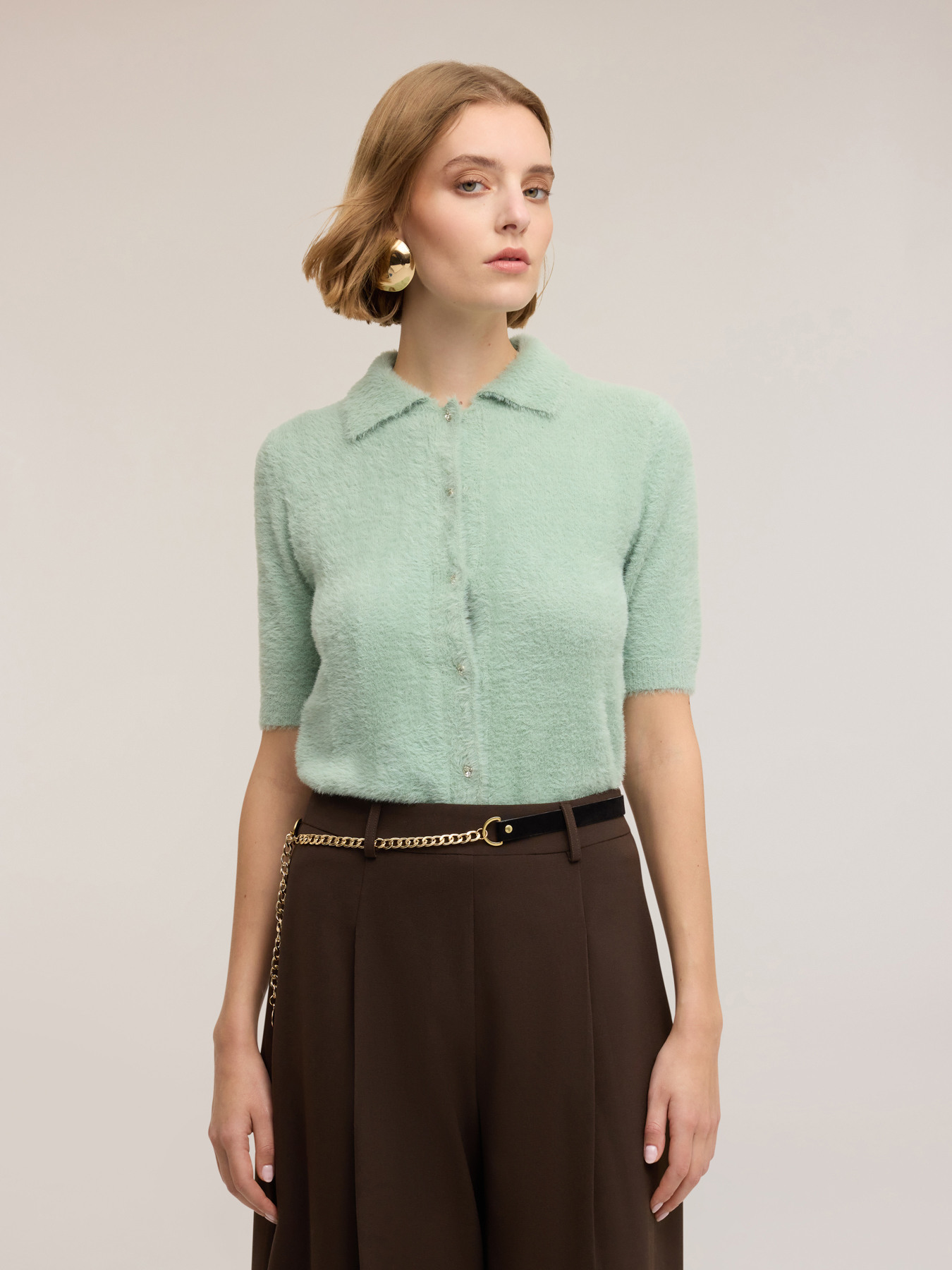 Knit cardigan with buttons image number 0