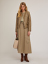 Collar-less jacket in coated fabric image number 3